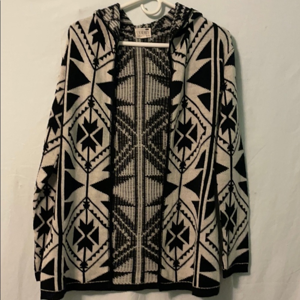 L.A. Hearts Hooded Open Cardigan Size Small